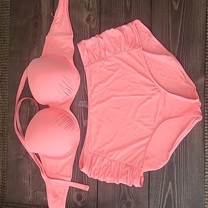High waisted Plus Sz 2 piece bathing suit